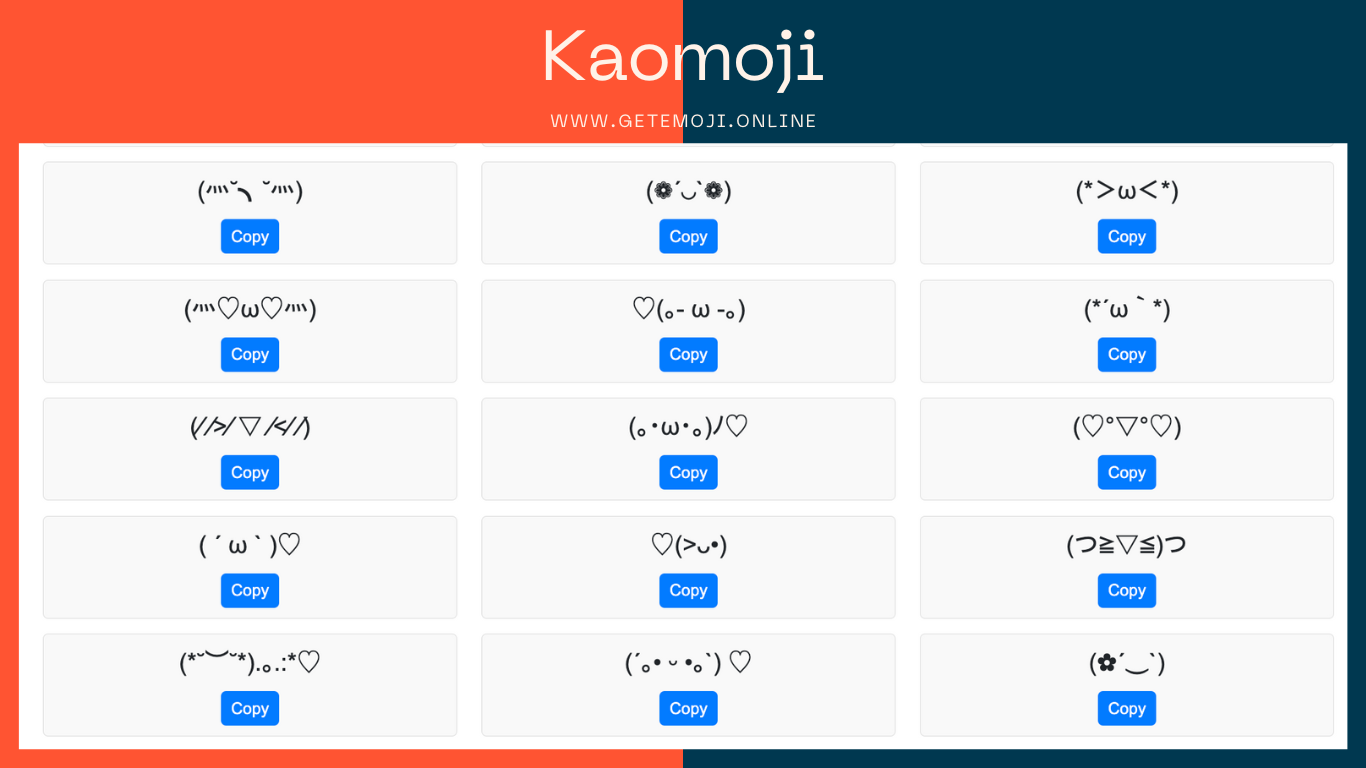 Kao Emojis Collection | getemoji.online 